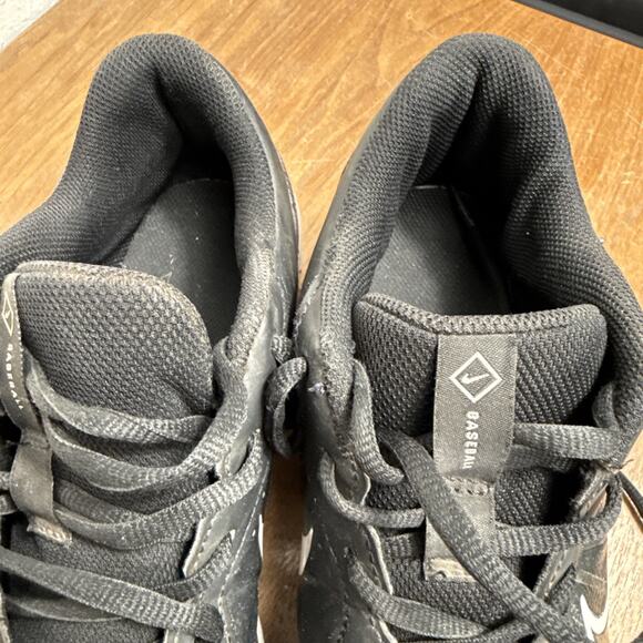 Nike Baseball Cleats Alpha Huarache 4 Keystone Size 8.5 Men's Black White Rubber - Picture 13 of 13